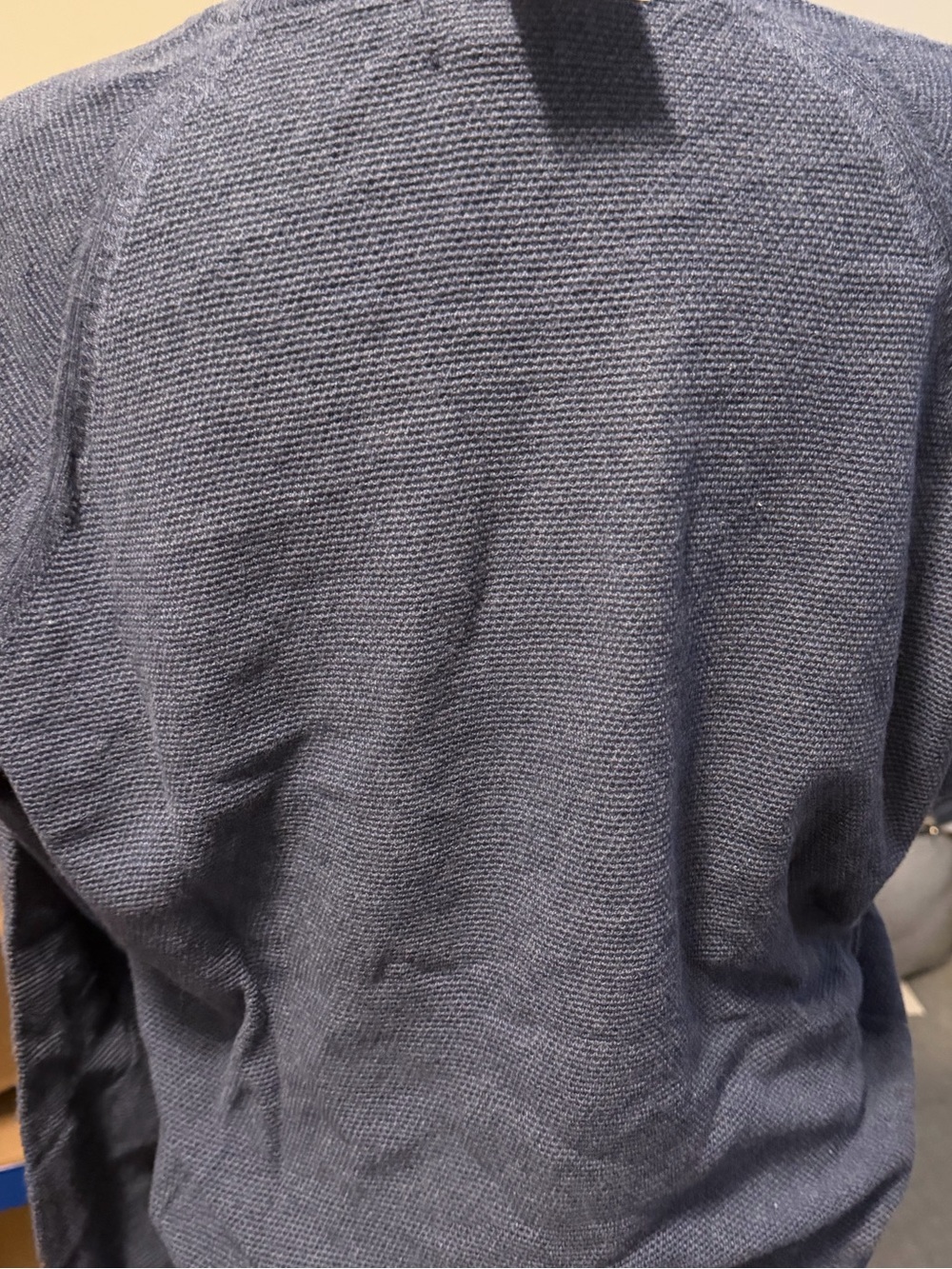 NWT J. Crew Navy Crewneck Waffle Knit Sweater Sz M. Great gift! Make offer! - Picture 3 of 4